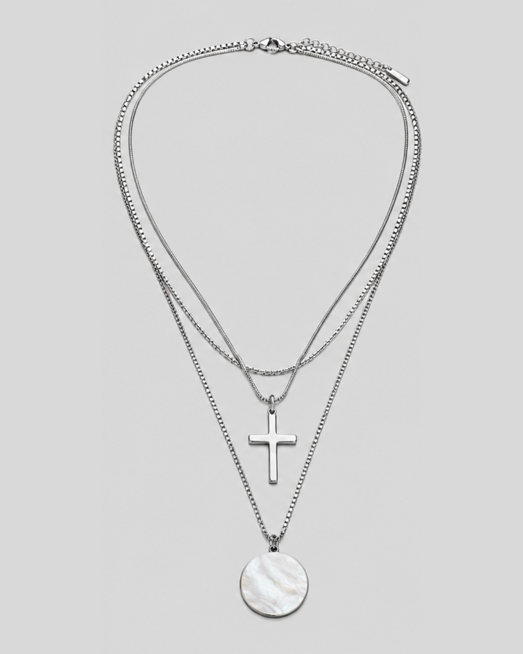 Eterna Cross Layered Necklace